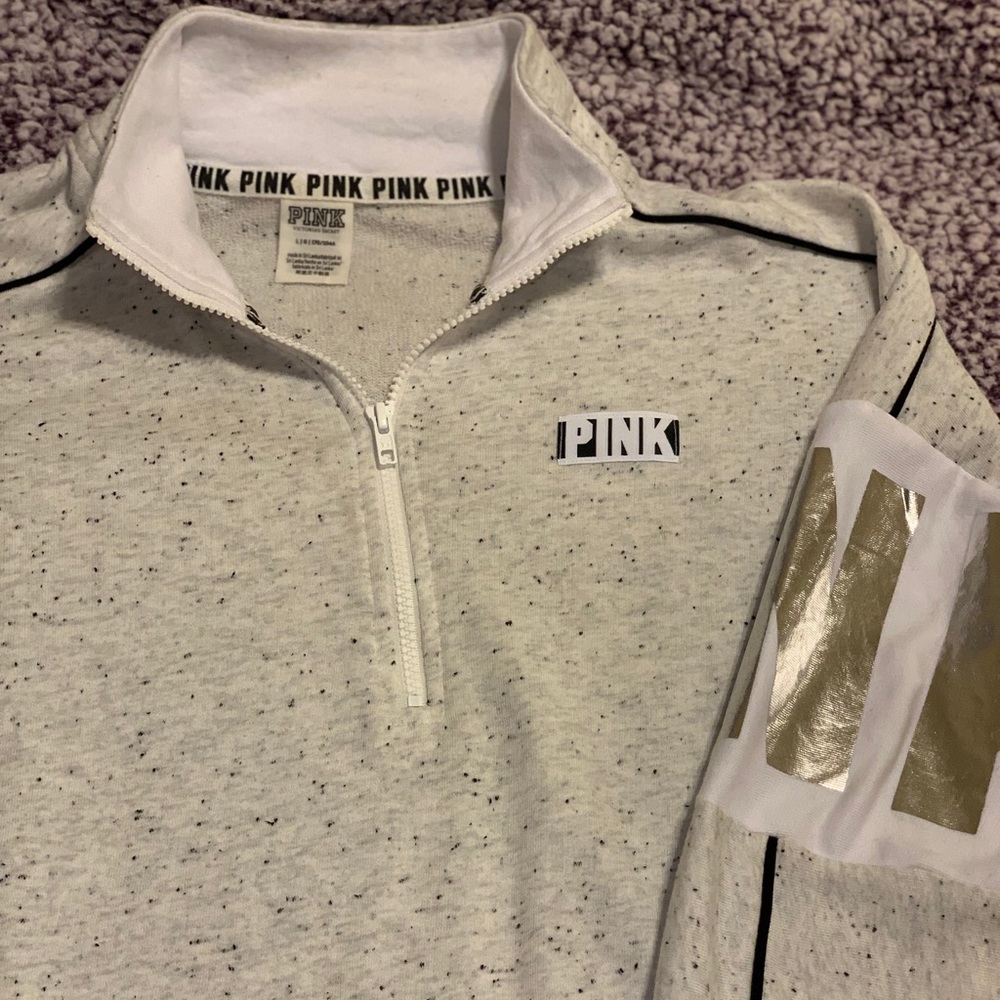 Half Zip Pullover Tunic by Pink size L